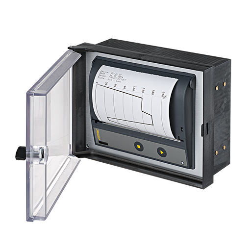 Thermodrucker für Messdaten GeBE-MULDE Maxi im DIN Gehäuse mit Tür